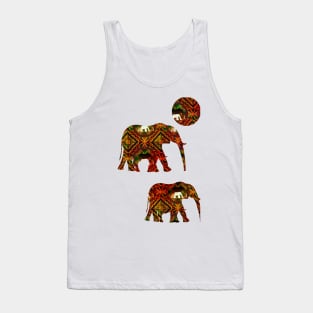 Geometric Ethnic ( With Elephants) Tank Top